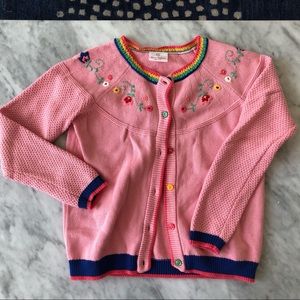 Hanna Andersson Pink Cotton Cardigan